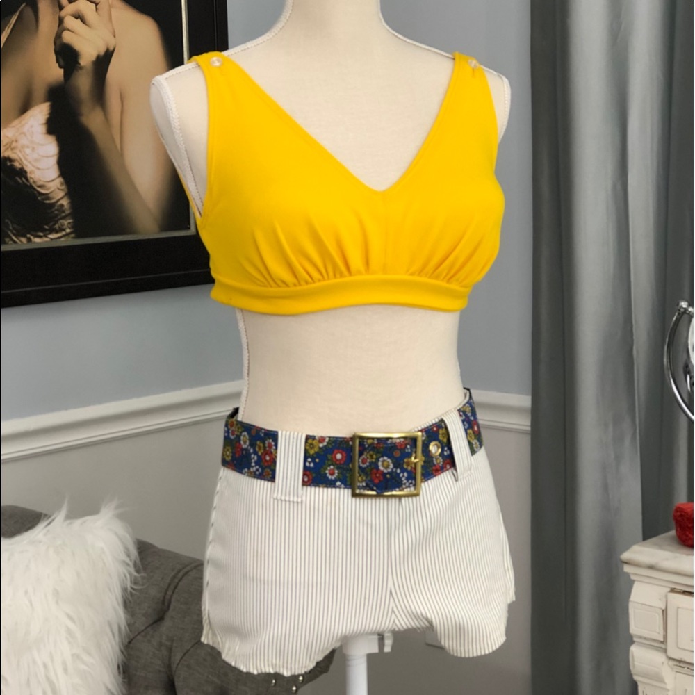 *VINTAGE* Late 50’s early 60’s swimsuit top with built in bra